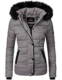 LOOK: Sportliche Winter Steppjacke mit schwarzem Kunstfell-Kragen und leicht tailliertem Schnitt - ein echter Allrounder in der kalten Jahreszeit!