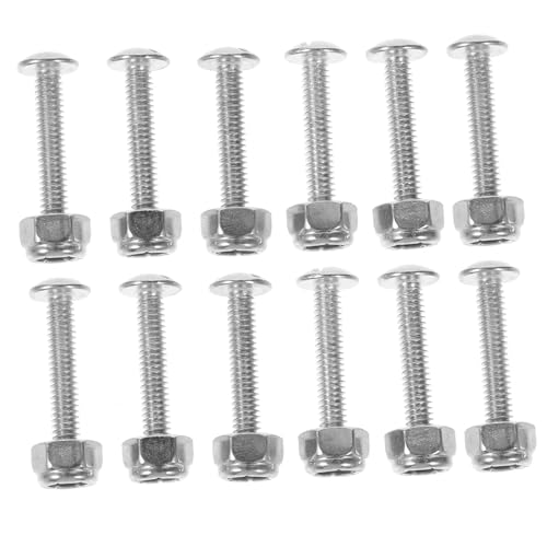 BESTonZON 12pcs Professional Foosball Table Screws Nuts Fixing Fasteners for Game Table Hardware