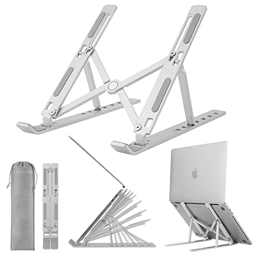 LZHDZQD Laptop-Ständer, 7 höhenverstellbarer Laptop-Ständer, klappbares Laptop-Hebebrett, geeignet für alle Laptops und Tablets Cover