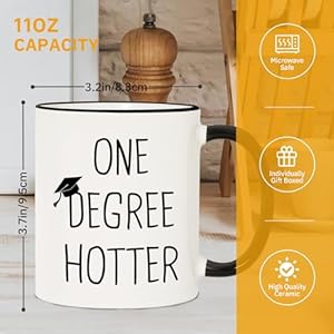 2025graduationgiftsforherhim11ozceramiconedegreehottermugfunnycollegemasterdegreephdgraduationgiftforwomenmen Urban Country Home Decor 2025 graduation gifts for her him 11oz ceramic one degree hotter mug funny college master degree phd graduation gift for women men urban country home decor