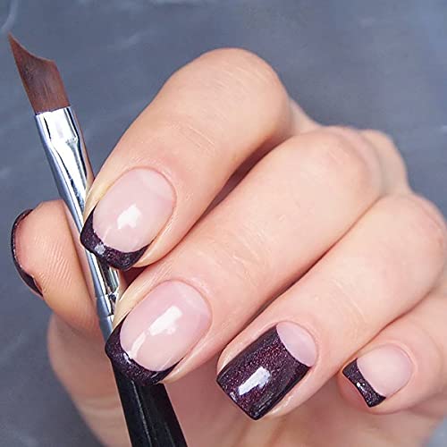 Jerclity 7Pcs Ombre Nail Brushes Set Nail Art Liner Brushes Uv Gel Painting Acrylic Nail Brush Double Ended Sponge Nail Brush Nail Gradient Brush French Tip Nail Brushes For Nail Art Kit #TOP3