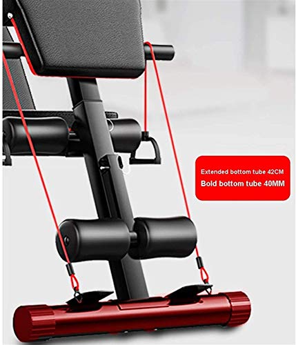 Tabouret d'haltères pliant, banc abdominal assis, banc d'entraînement plat, banc de musculation pliable réglable, équipement de fitness à domicile pour exercices d'haltères, pour hommes et femmes – Image 4