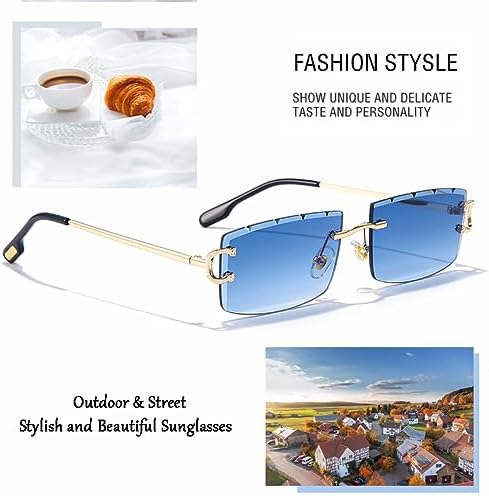 Kleine Ovale Zonnebril Spiegel Heren Uv400 Retro Randloze Ronde Zonnebril Vintage Vrouw Lente Summe, goud met grijs, One size