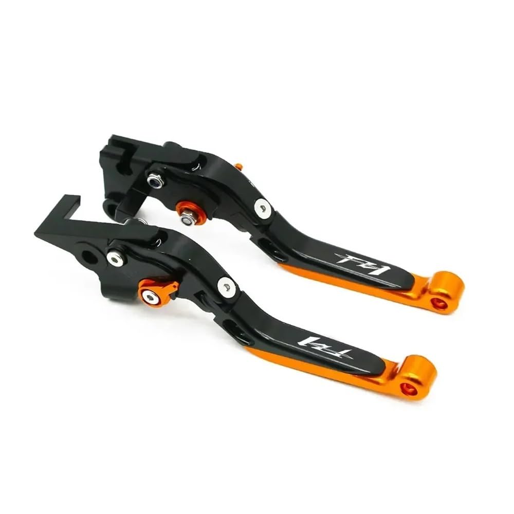 XVAsdgAER Motorcycle Accessories CNC Adjustable Extendable Folding Brake Clutch Levers Handlebar for Ya&maha FZ1 2001-2015(15)