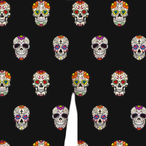 Mexican Day Of The Dead Lounge Pants Sleep Bottoms - Sugar Skulls - Themed Unisex Adult Sleepwear Pj Bottoms (Día De Los Muertos) (Large) #TOP1