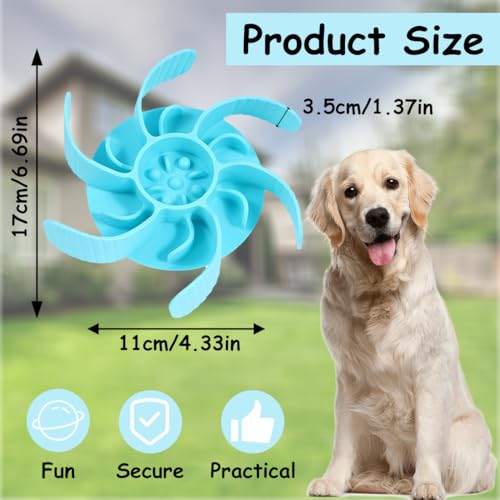 Hunde Langsamer Fressnapf, Anti schling napf Hund, Rutschfester Slow Feeder Hundenapf, Anti Schling Napf Hund Silikon, Slow Feeder Hundenapf Einfügung, für mittelgroße und große Hunde,Durchmesser 11cm