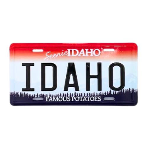 Imán decorativo placa Idaho 3.5 x 1.75 pulgadas