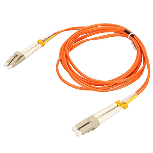 CFTGIW Cable de Conexión de Fibra OM2 2M LC a LC Cable de Fibra óptica Multimodo Dúplex para Transceptores Conmutadores Ethernet Cable de Conexión de Fibra Cable de ConexiónCable de