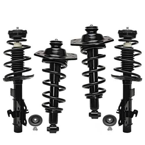 Image of Detroit Axle - 3.6L 10pc Struts Kit for 2011 Chevrolet Camaro, Front Rear Struts w /Coil Spring Sway Bar Links Outer Inner Tie Rod Ends Replacement Suspension Quick Install Ready Strut Shocks Assembly