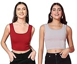 Il s'agit d'un style simple et polyvalent qui peut être porté seul ou sous d'autres vêtements. Les débardeurs basiques ont souvent un col rond et offrent un ajustement décontracté.