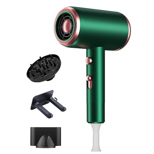 Bizcasa Secador de Pelo de Iónico 1800W,Profesional Secador de Pelo con Botón Frío/Calor,3 Ajustes de Temperatura,Salón Hair Dryer con difusor y boquilla de peinado,Súper Silencioso Bizcasa Secador de Pelo de Iónico 1800W,Profesional Secador de Pelo con Botón Frío/Calor,3 Ajustes de Temperatura,Salón Hair Dryer con difusor y boquilla de peinado,Súper Silencioso