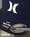 Hurley Mens Baseball Cap - Moisture Wicking Curved Brim Flexfit Fitted Hats for Men with H2O-Dri Sweatband (Sizes: S-XL), Size Large-X-Large, Obsidian