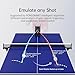 PONGBOT Table Tennis Robot, Remote and APP Control, Portable Carrying Bag, Power Bank, 264 Pre-Saved Training Drills, Custom Programmed Drills
