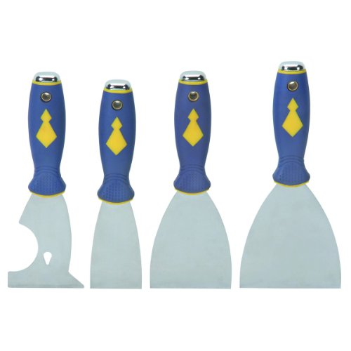4 Piece Stainless Steel Putty Knife Set