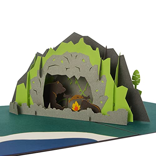 Ribbli Carte pop-up 3D pour anniversaire, fête des pères, fête des mères, mariage, obtention de diplôme, Thanksgiving, Noël, toutes les occasions Ours pique-nique.