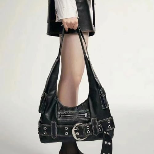 Sac à main evening pour femme rétro avec boucles et rivets