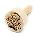 Personalized embossing cookie stamp, embossing rolling pin alternative, cookie decorating stamp, wooden kitchen stamp