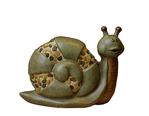 Garden Decoration Statue, Snail Sculpture Animal Decoration Home Outdoor Courtyard Ceramic Retro Decoration Collection #TOP19
