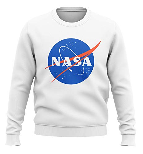 Preisvergleich Produktbild 1 / 4 Mile NASA Meatball Herren Sweatshirt (L, Weiß)