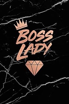 Boss Lady : Rose Gold and Marble Notebook College Ruled Journal for Women 6x9 Journal - 120 Pages
