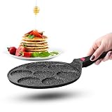 nieprzywierająca patelnia z powłoką ceramiczną 26 cm do mini naleśników | mini uttapam | mini krepa | jajka do smażenia | Formy 4 i 7 | sejf indukcyjny