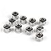 TEAMWILL Steel Bike Chainring Bolts 6.5 Single 8.5 Double Triple Speed Nut Screws (20PCS 6.5mm for Single Speed)