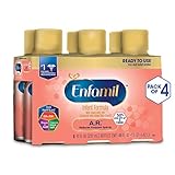 Enfamil A.R. Ready to Feed Spit Up Baby Formula Milk, 8 fluid ounce (24 count) - Omega 3 DHA, Probiotics, Immune & Brain Support