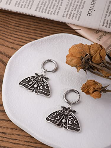 Sacina Goth Luna Moth Earrings, Butterfly Earrings, Goth Christmas Jewelry Gift For Women4