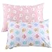 UOMNY Kids Toddler Pillowcases 2 Pack 100% Cotton Pillowslip Case Fits Pillows sizesd 13 x 18 or 12x 16 for Kids Bedding Pillow Cover Baby Pillow Cases Pink/White Owl