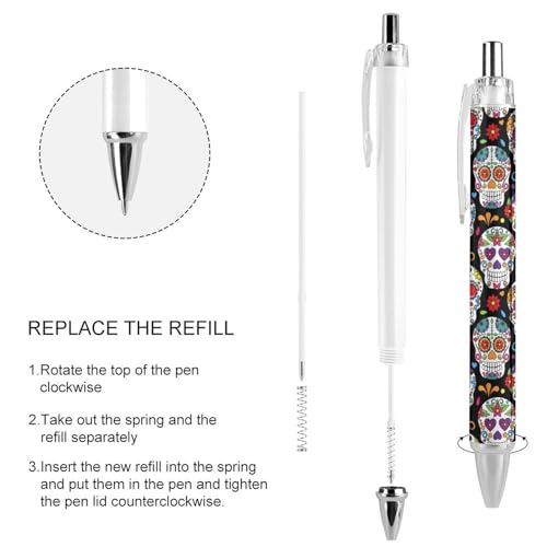 Bolígrafos de 0.5 mm de tinta negra suave con estructura recargable y cómoda 4