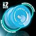 MAGICYOYO K2 Responsive Yoyo Glow in The Dark, Professional Yoyo for Kids 8-12 and Unresponsive Yo yos for Adults, Plastic Yo-yo with Finger Spin Function + 12 Yo yo Strings + Accessory kit-Blue
