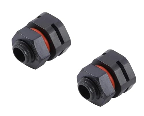 Paquete de 2 rejillas de ventilación industriales IP68 - Válvula de ecualización de presión M12 x 1.5, control de humedad de doble puerto para gabinetes eléctricos