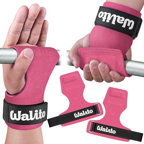 Image of Weight Lifting Wrist Strap,Double Layer Leather Wrist Wraps with Neoprene Padding for Weightlifting & Deadlifts - Adjustable Gym Straps for Men & Women