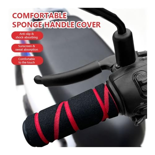 Cubiertas de esponja transpirables para manillar con juego de frenos protector 3