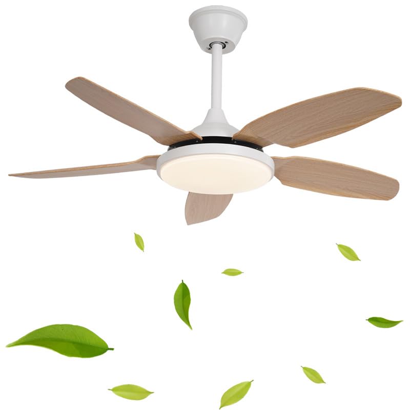 Cucummn 44' Ventilador De Techo Con Luz Mando A Distancia 6 Velocidades Reversible Ceiling Fan With Light Salón Led Regulable Inteligente Grande Lámpara Techo Ventilador Para Cocina Dormitorio