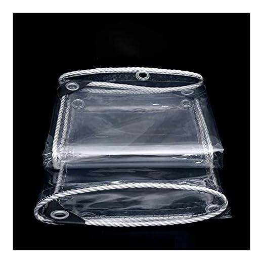 Genomskinlig Presenning PVC Vattentätt Tyg Balkong Trädgård Vindskydd Solskydd, 23 Storlekar ZWYSL (Color : Transparent, Size : 1x1.5m)