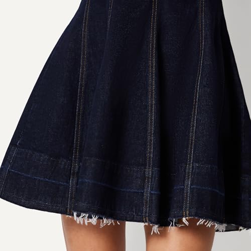 Image of Amazon Essentials Women's Fit & Flare Denim Mini Dress