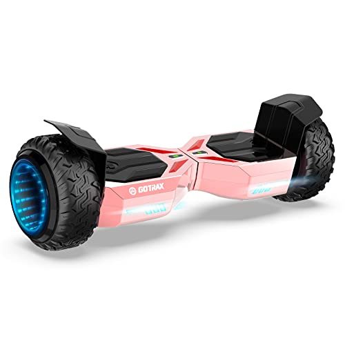 GOTRAX E5 Hoverboard with Music Speaker, LED 8.5 inch Off Road Wheels