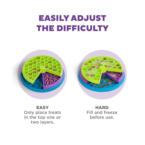 Outward Hound Nina Ottosson By Lickin' Layers Jogo De Quebra-Cabeça Interativo Para Cães E Alimenta