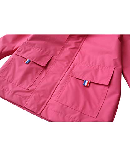 M2C Girls Waterproof Hooded Jackets Cotton Lined Rain Jackets 3T Pink #TOP5