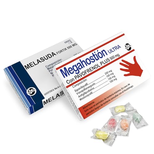LINFORMAL Pack 2 Cajas PHARMACOÑA | MELASUDA + MEGAHOSTION | Caramelos de Broma Divertidos | Regalos Originales y Graciosos para Mujer, Hombre y Amigo Invisible | Artículos de Broma para Adultos