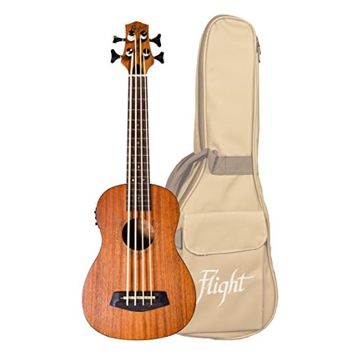 Flight Ukeleles DUBS - Ukelele electro bajo, caoba