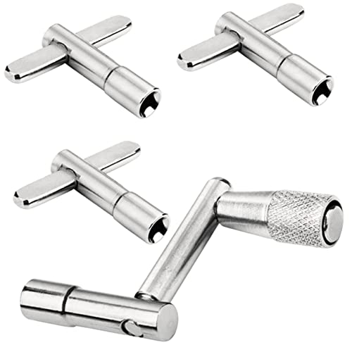 Toyvian 4pcs Tuning Drum Key Wrench Drum Tuning Keys Set Drummer Parts Drum Tuning Tools for Percussion Drum
