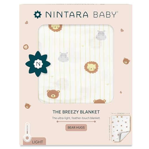 Image of NINTARABABY Breezy Blanket - Ultra-Light Baby Blanket, 30 x 40 Inches