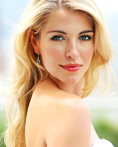 Starchenie Infinity Dangle Drop Earrings 925 Sterling Silver Oval Birthstones Leverback Earrings Jewelry Gift for Women2