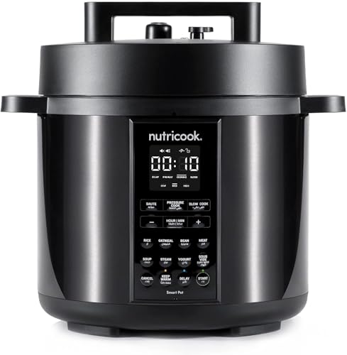 Nutricook Smart Pot 2 Stainless Steel 6 QT (5.7L), 1000W 9-in-1 I...