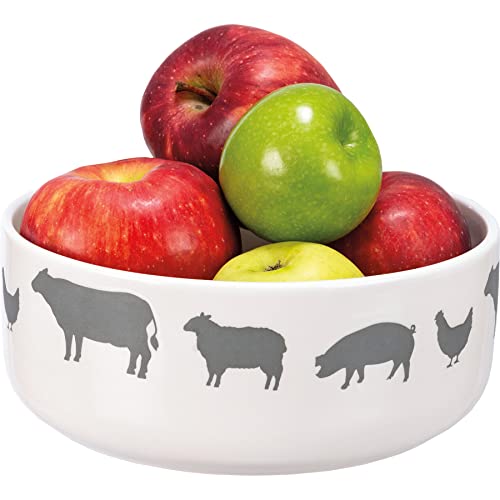 Primitives-By-Kathy-113765-Farm-Animals-Bowl-Set-775-inch-Diameter-Stoneware Primitives By Kathy 113765 Farm Animals Bowl Set 775 inch Diameter Stoneware
