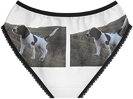 DogsMakeMeHappy Women's An English Springer Spaniel Panties, An English Springer Spaniel Underwear, Briefs