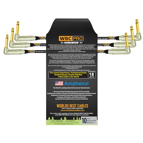 Câble de patch WBC-PRO-22 AWG 18pF/ft pour éliminer les pertes de tonalité de vos pédales