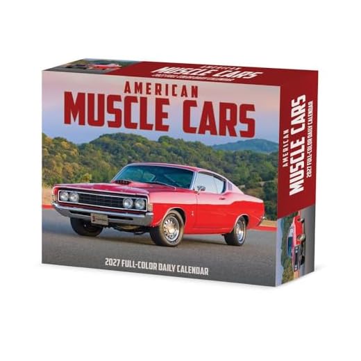 Willow Creek Press, American Muscle Cars 2027 5.4" x 6.2" Box Calendar